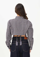 TOMMY JEANS Camicia a manica lunga blu da donna con motivo a quadri DW0DW22064 0MT TOMMY JEANS 