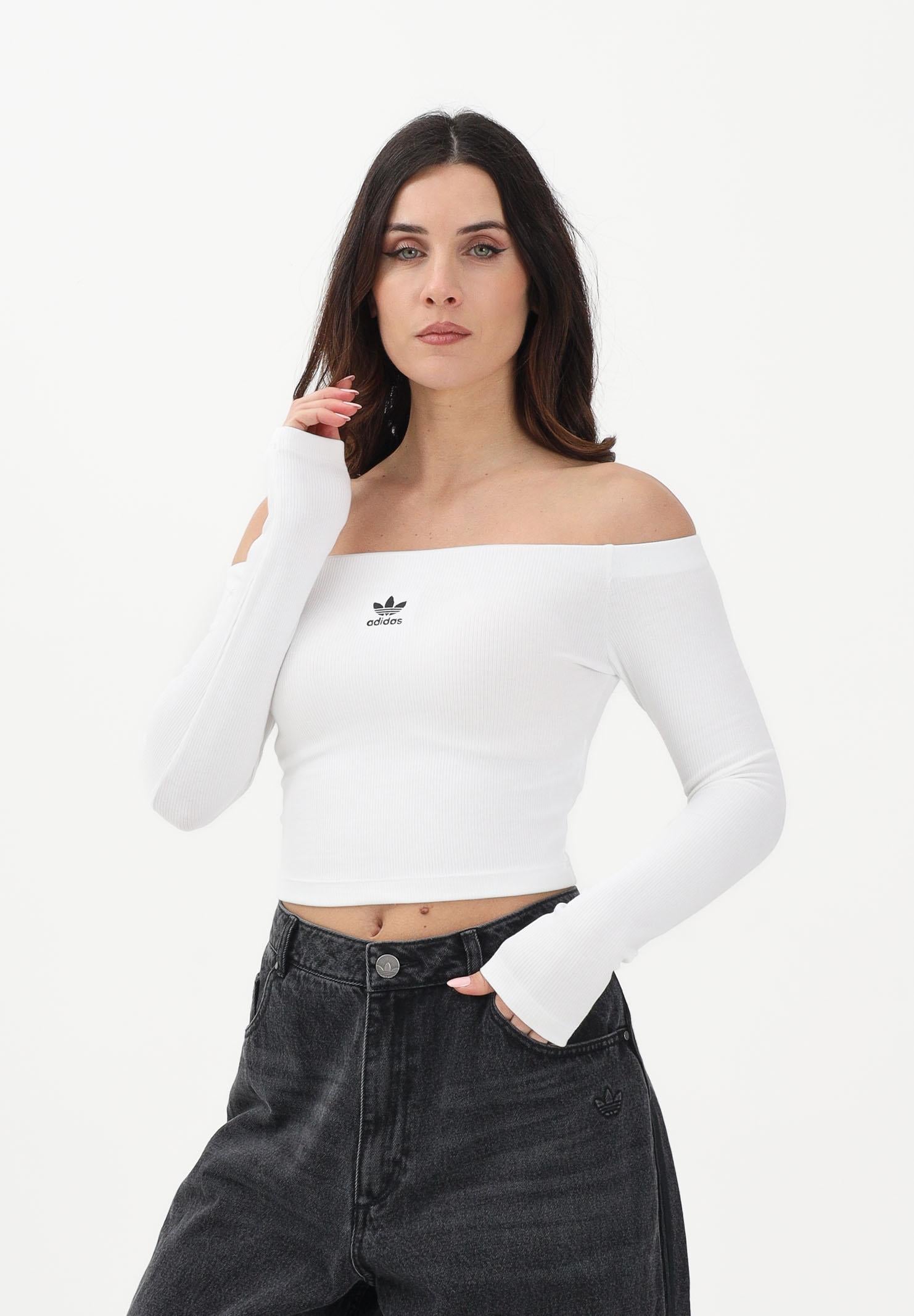 ADIDAS ORIGINALS Top Essentials Rib Off bianco da donna KE3153 . ADIDAS ORIGINALS 