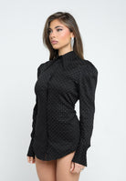 SANTAS Camicia a manica lunga CRèME BRULèE nera da donna PV2506 NERO SANTAS 