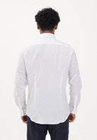 TOMMY HILFIGER Camicia a manica lunga bianca da uomo con logo MW0MW43122 YBR TOMMY HILFIGER 
