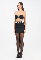 NOELL MAGGINI Abito corto nero da donna con castoni 00126105 NE NOELL MAGGINI 