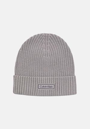 CALVIN KLEIN Berretto di lana grigio per uomo e donna con logo LV04D8053G N8Q CALVIN KLEIN 