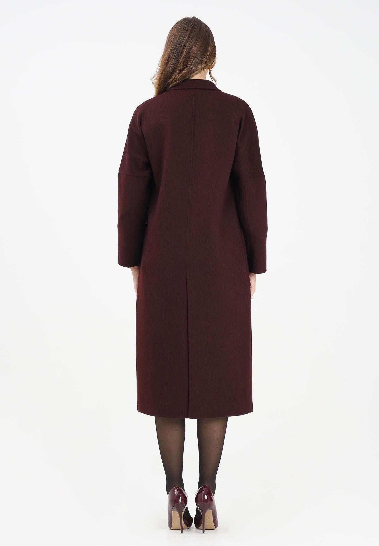 VICOLO Cappotto lungo bordeaux da donna TF0001 FU39 VICOLO 