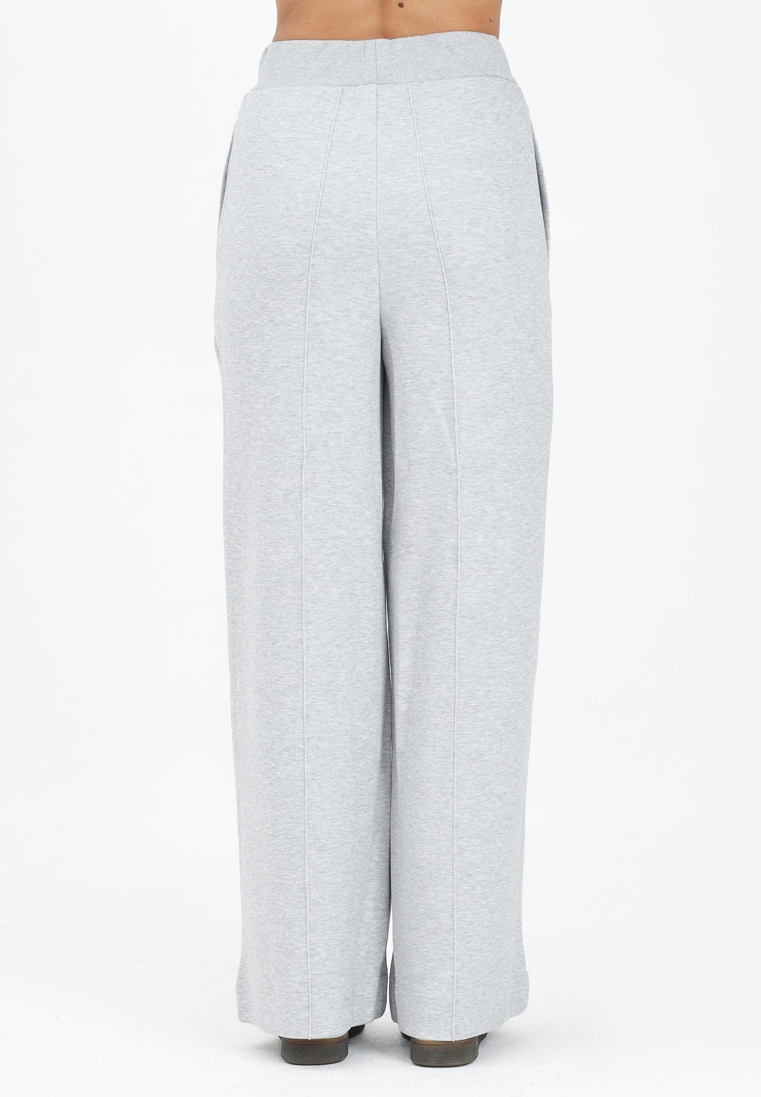 ADIDAS ORIGINALS Pantalone sportivo Wide Off Placed 3 Stripes grigio da donna KA0833  ADIDAS ORIGINALS 