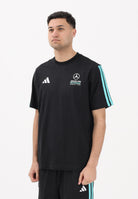 ADIDAS PERFORMANCE T-shirt a manica corta MERCEDES-AMG PETRONAS FORMULA 1 TEAM DNA nera da uomo KE8161 . ADIDAS PERFORMANCE 