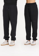 GCDS Pantalone sportivo nero per uomo e donna con logo impresso B2EM3006JD1 99 GCDS 