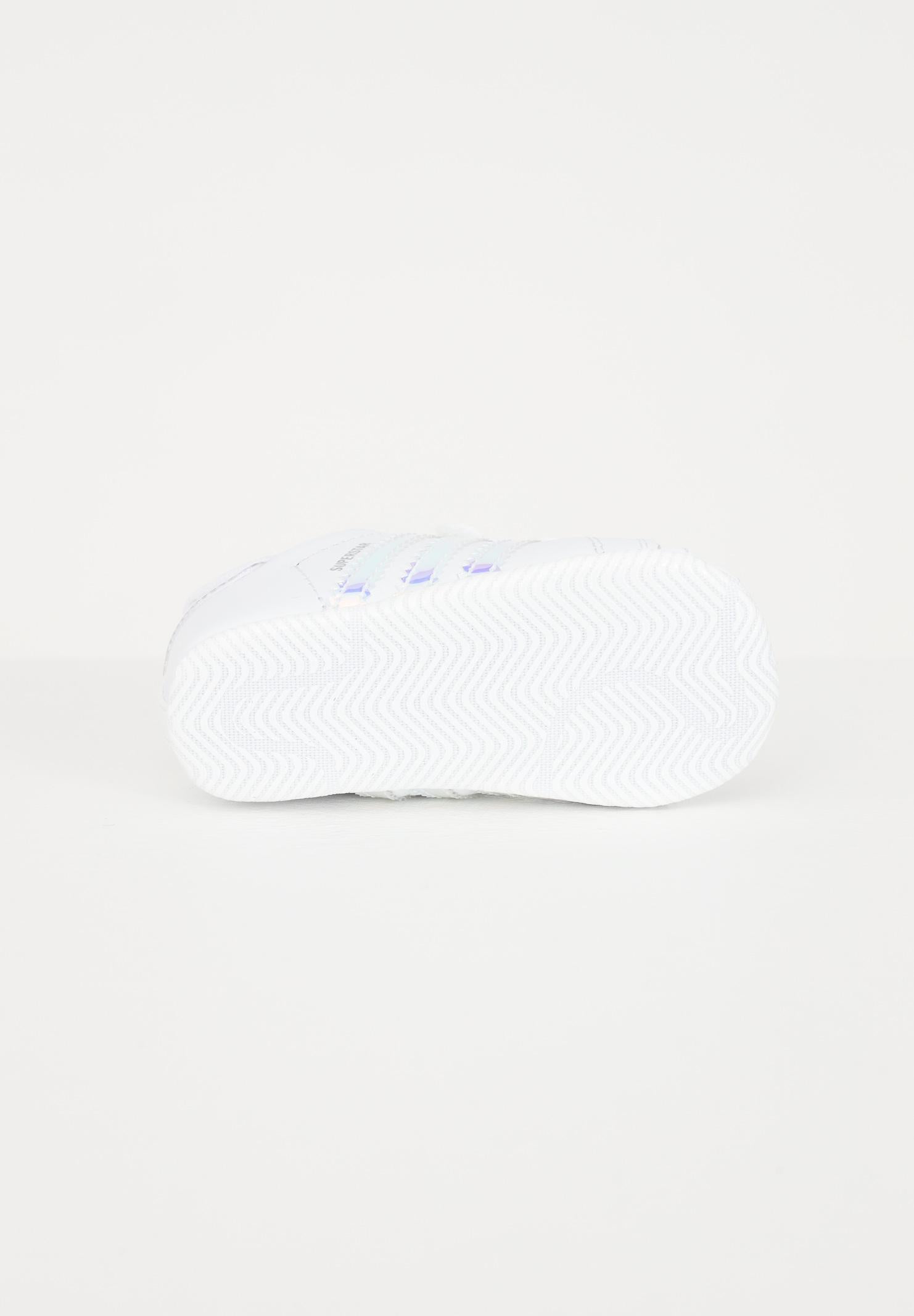 Sneakers bianche da neonato con strappo SUPERSTAR BD8000  ADIDAS ORIGINALS 