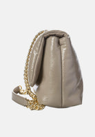 ARMANI EXCHANGE Borsa a tracolla in vernice beige da donna XW000355AF17239 U6242 ARMANI EXCHANGE 