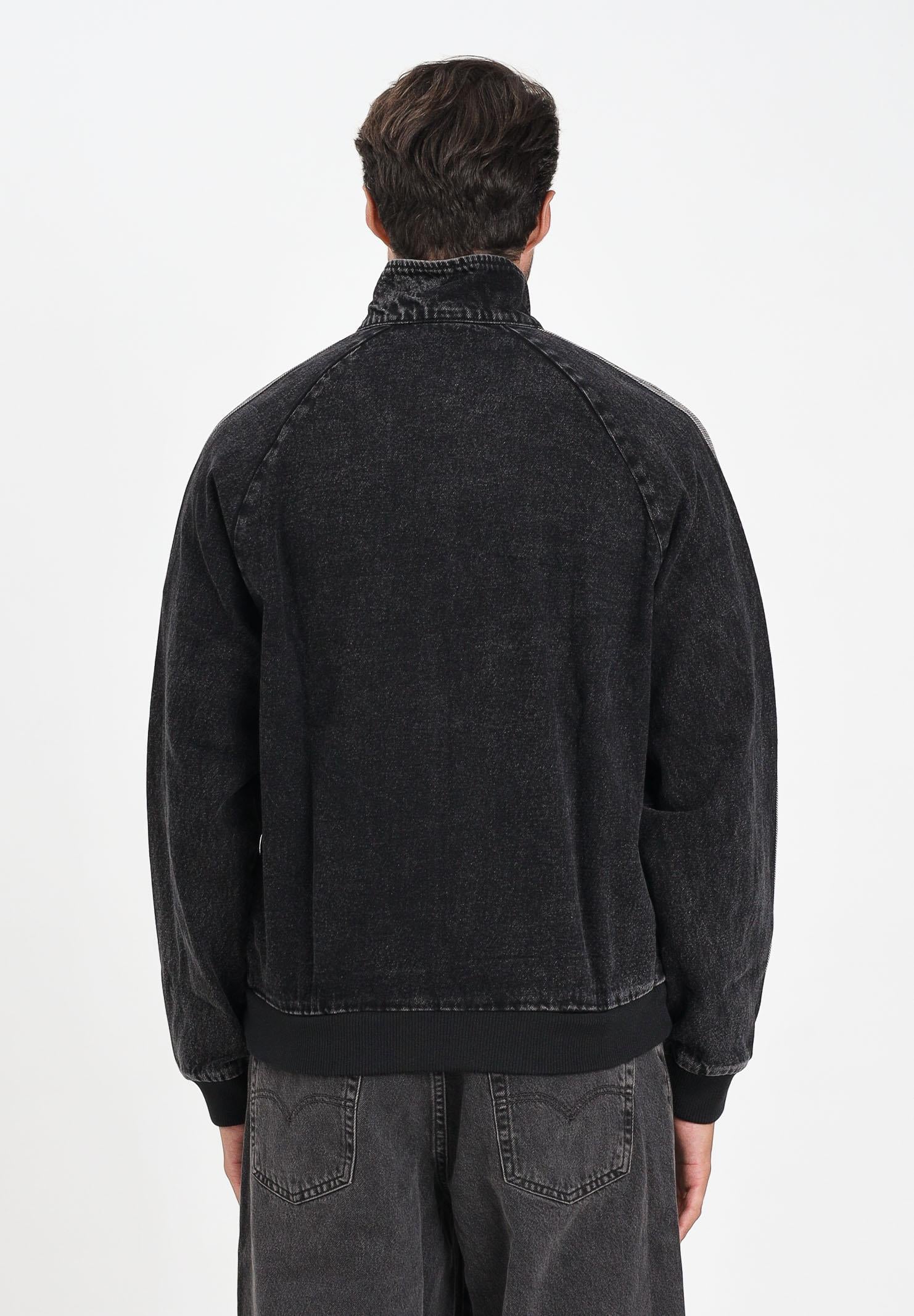 ADIDAS ORIGINALS Giubbotto Adidas Adicolor First in denim nero da uomo JW5883  ADIDAS ORIGINALS 