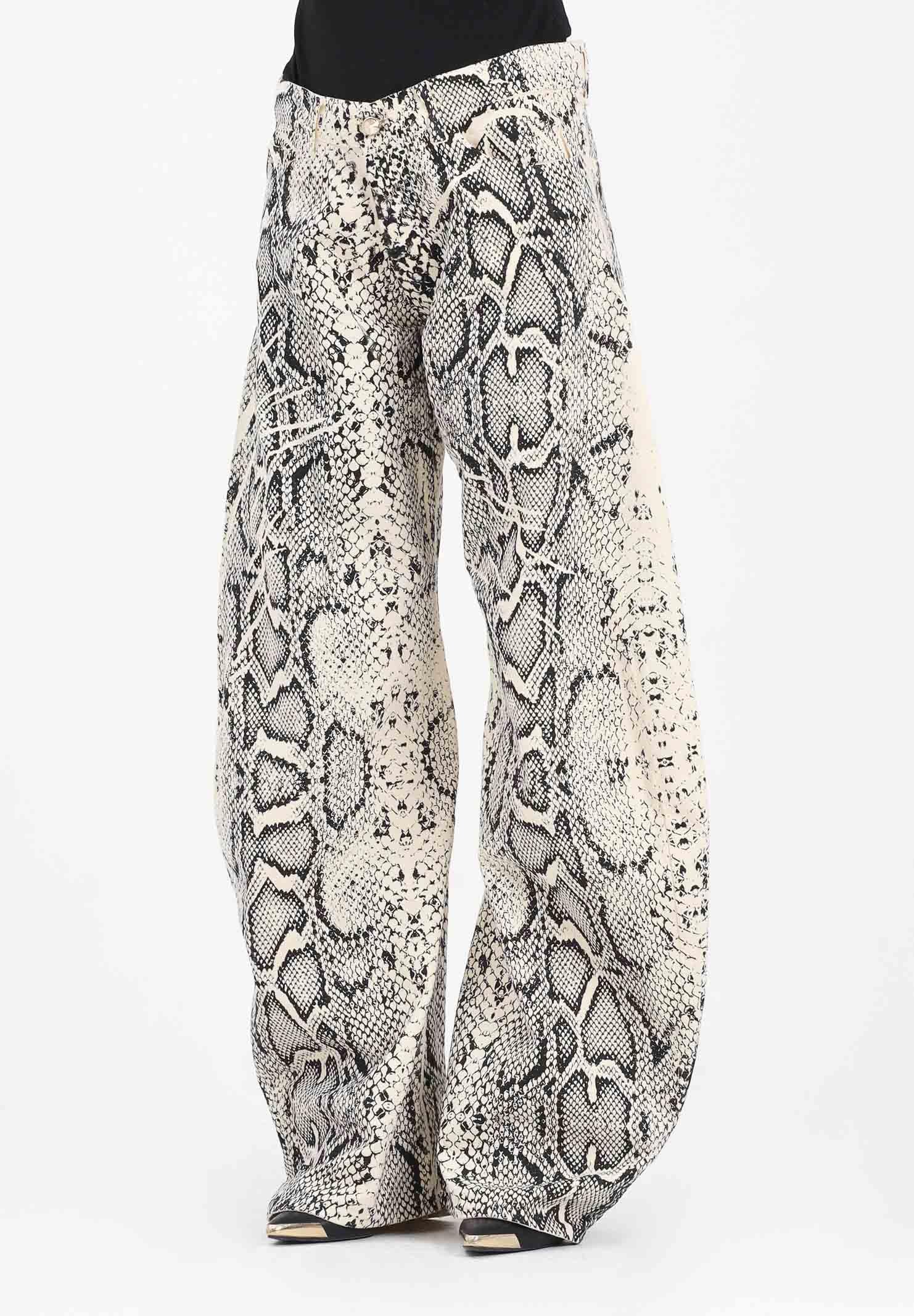 MYEM Jeans Emanuela panna da donna con stampa pitonata EMANUELA4 . MYEM 