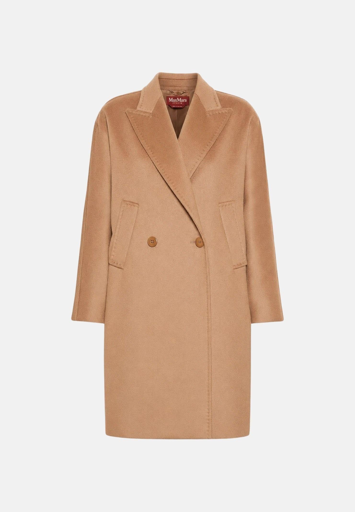 Cappotto doppiopetto MSTMASTRO in drap di pura lana, vestibilità ampia, tessuto 100% lana vergine con fodera 100% viscosa, 2626016071600 006 MAXMARA 