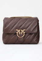 PINKO Borsa a tracolla Big Love Bag Puff marrone da donna 100037A0F2 L74Q PINKO 