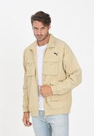 PUMA Giacca a vento cargo T7 beige da uomo 632092 83 PUMA 
