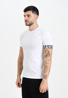 DSQUARED2 T-shirt a manica corta bianca da uomo con stampa logo sulla manica D9M3S5980 110 DSQUARED2 