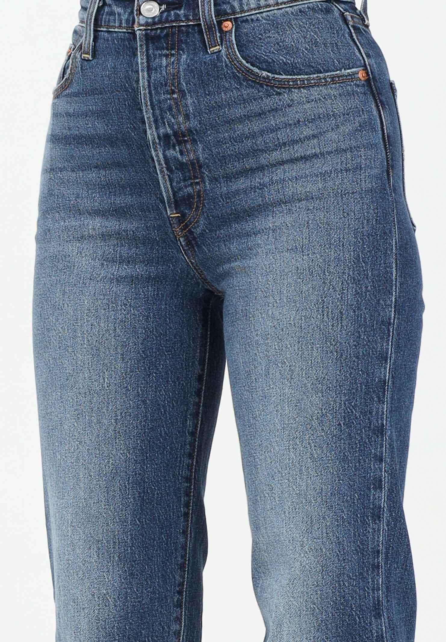 LEVI'S® Jeans Ribcage Straight in denim blu da donna 72693-0218 . LEVI'S® 