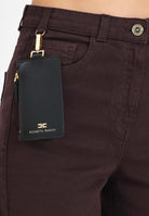 ELISABETTA FRANCHI Jeans in denim bordeaux da donna PJ04D56E2 EA4 ELISABETTA FRANCHI 