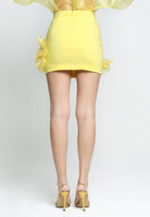 SANTAS Gonna corta CHANTILLY gialla da donna PV2502 GIALLO SANTAS 