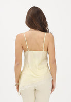 VICOLO Sottogiacca giallo da donna con pizzo e spacco TAB1703 GI VICOLO 