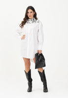 MAISON MARGIELA Abito corto bianco per donna, ragazze e bambine con logo e maxi stampa numerica M60943MM014 M6100 MAISON MARGIELA 