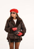 VICOLO Montone marrone da donna TF0091 FU69 VICOLO 