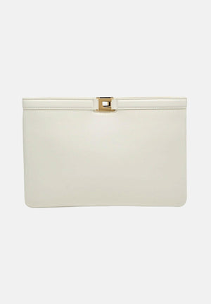 ELISABETTA FRANCHI Pochette burro da donna effetto naplak BS18A61E2 193 ELISABETTA FRANCHI 