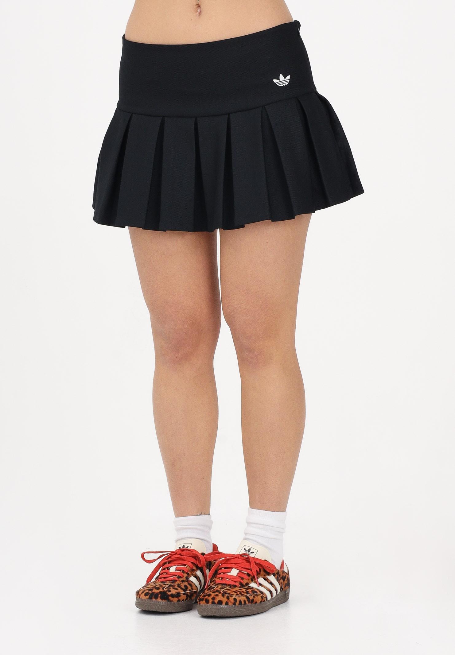ADIDAS ORIGINALS Gonna corta nera da donna con logo KD2964 . ADIDAS ORIGINALS 