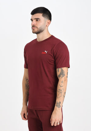 PUMA T-shirt a manica corta Essentials bordeaux da uomo 684717 96 PUMA 