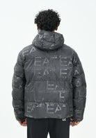 EA7 Piumino nero da uomo con stampa logo all-over 7M000697AF15969 UC001 EA7 