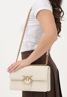 PINKO Borsa a tracolla Classic Love Bag One panna da donna 100941A0GK Z14Q PINKO 