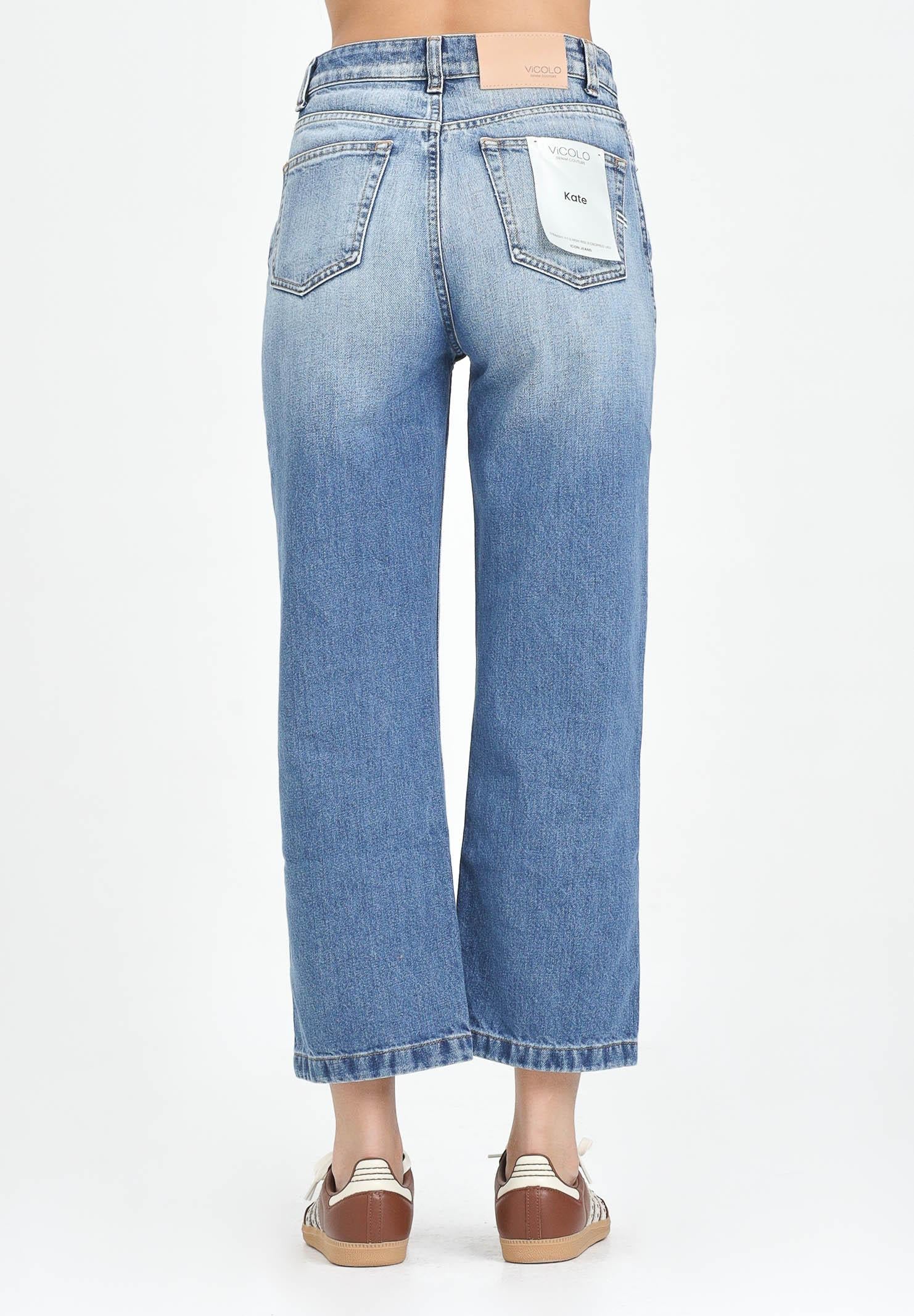 VICOLO Jeans Kate in denim chiaro da donna DF5125 VU VICOLO 