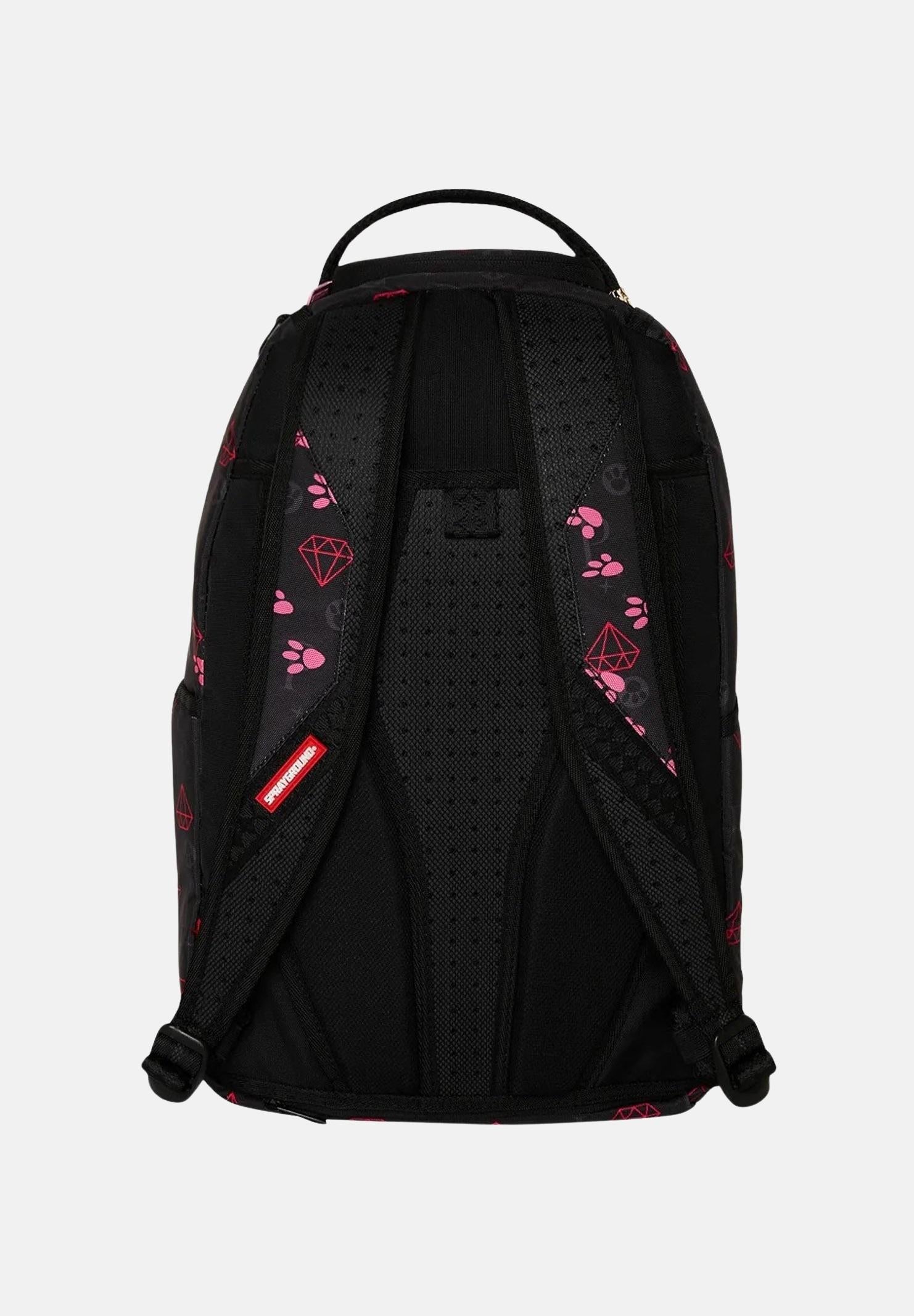 SPRAYGROUND Zaino Pink Panther Paw Prints Dlxr nero per uomo e donna 910B7396NSZ  SPRAYGROUND 