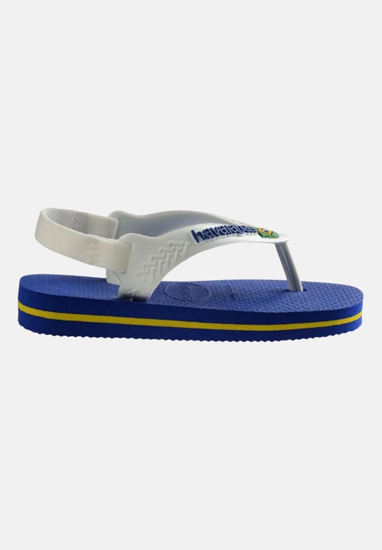 Infradito blu da neonato Brasil Logo II 4140577 2711 HAVAIANAS 