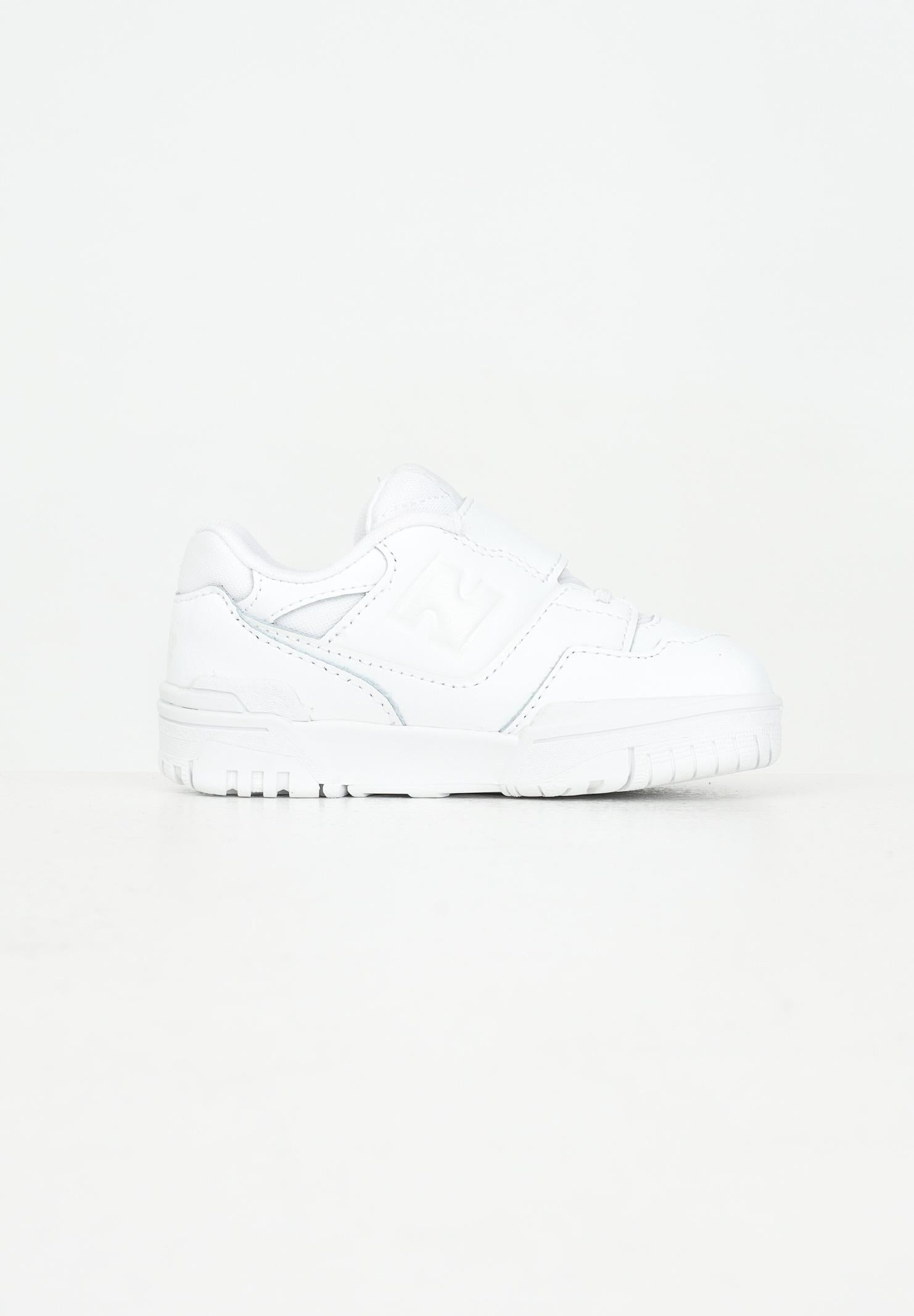 NEW BALANCE Sneakers 550 Bungee Lace with Top Strap bianche da neonato IHB550WW  NEW BALANCE 