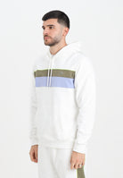 LACOSTE Felpa con cappuccio bianca da uomo con motivo color block SH8161 9IV LACOSTE 