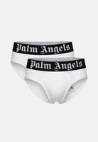 PALM ANGELS Slip (2 paia) bianchi da uomo con elastico logato PLA1UMBSP08BI WH PALM ANGELS 