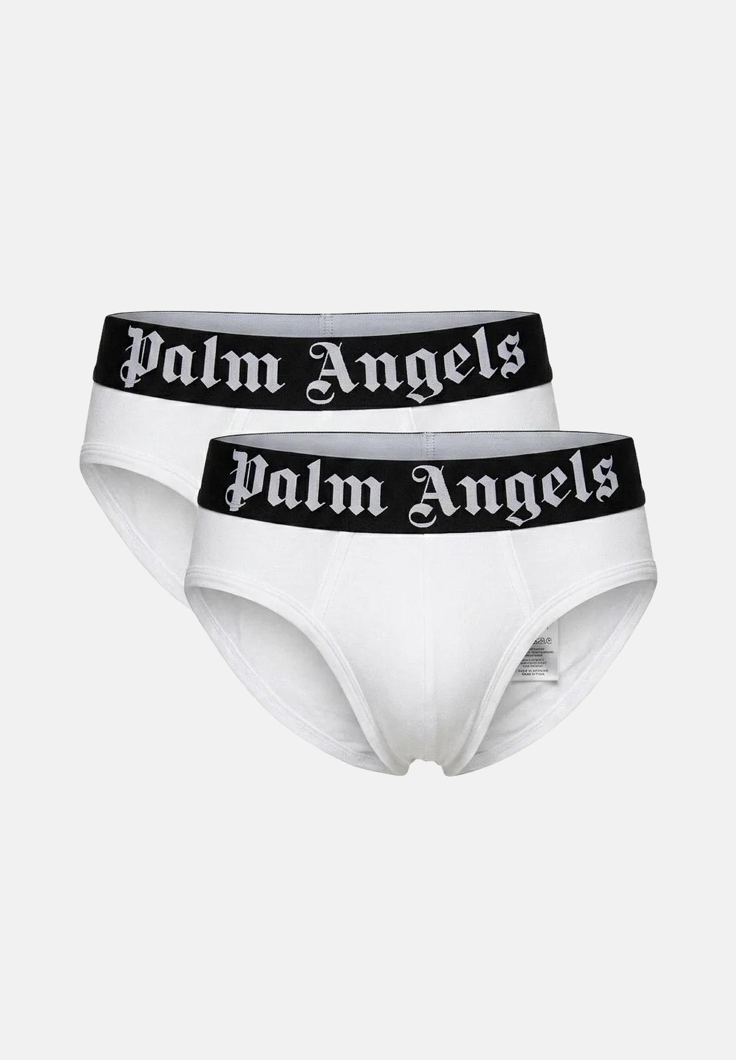PALM ANGELS Slip (2 paia) bianchi da uomo con elastico logato PLA1UMBSP08BI WH PALM ANGELS 