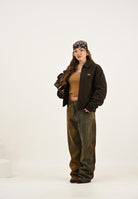 LACOSTE Giubbotto scamosciato marrone da uomo BH5147 SKB LACOSTE 