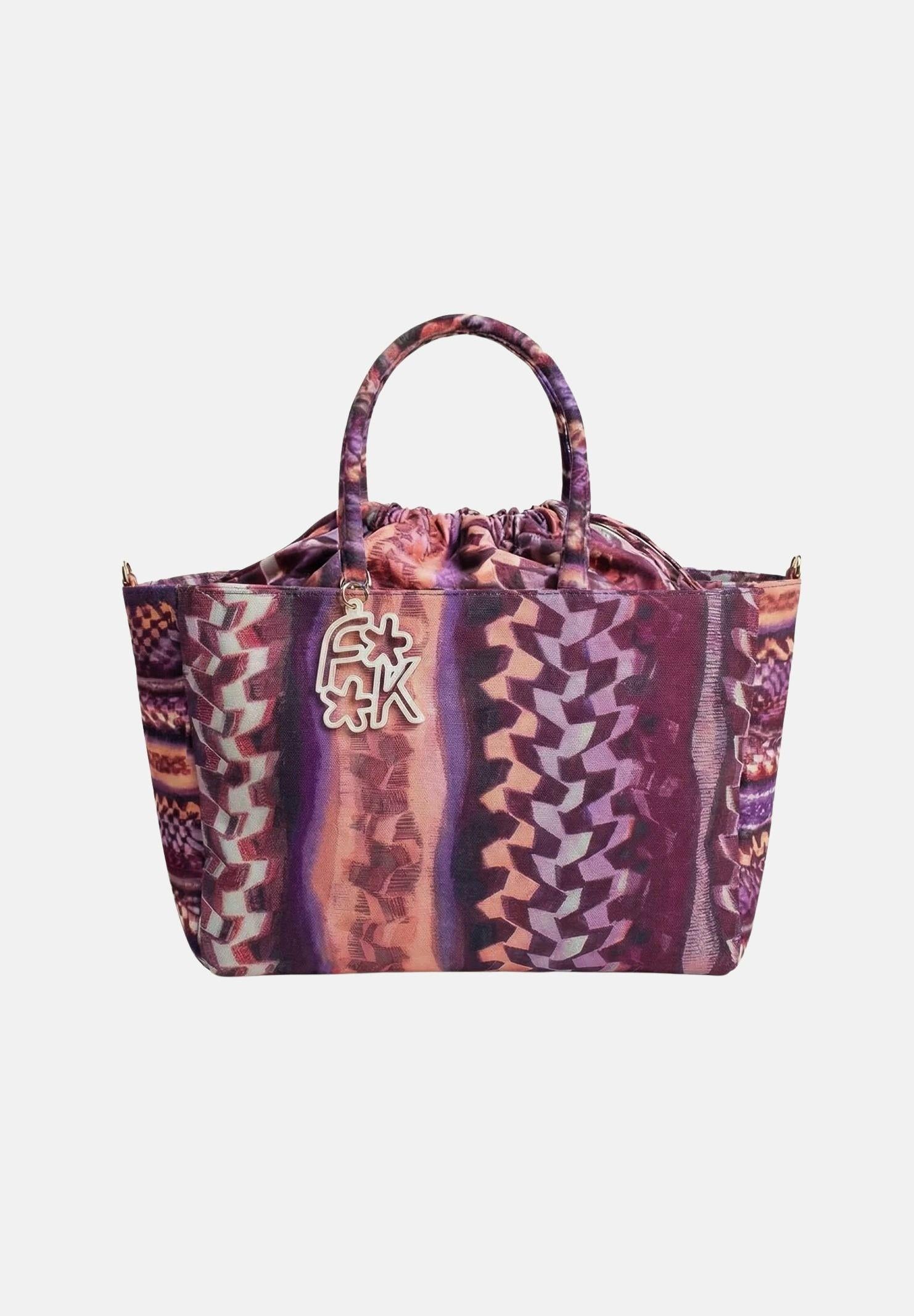 F**K Borsa mare multicolore da donna in tessuto stampato FA26-SW0121X56 . F**K 