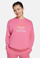 ADIDAS ORIGINALS Felpa con cappuccio Trefoil rosa da bambina JV8571  ADIDAS ORIGINALS 
