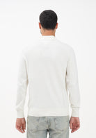 TOMMY HILFIGER Maglioncino stile polo panna da uomo MW0MW36519Z00  TOMMY HILFIGER 