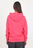Felpa con cappuccio rosa per donna e bambina con logo Oval D ricamato J02014KYAX3 K384 DIESEL 