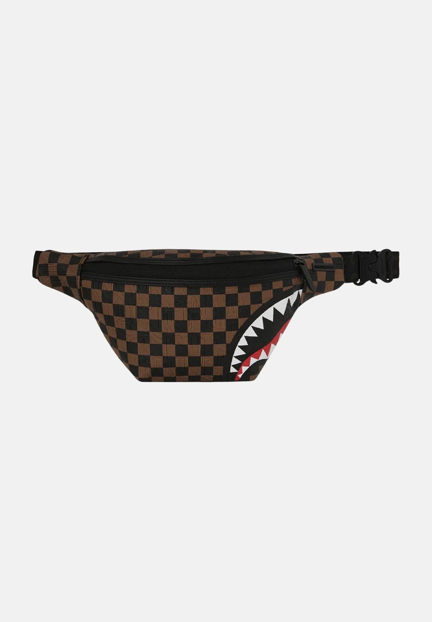 SPRAYGROUND Marsupio CHECK 2 EMBOSS SAVVY CROSSBODY marrone da uomo 910B8240NSZ . SPRAYGROUND 