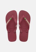 HAVAIANAS Infradito Havaianas Brasil Logo bordeaux per uomo e donna 4110850 9339 HAVAIANAS 