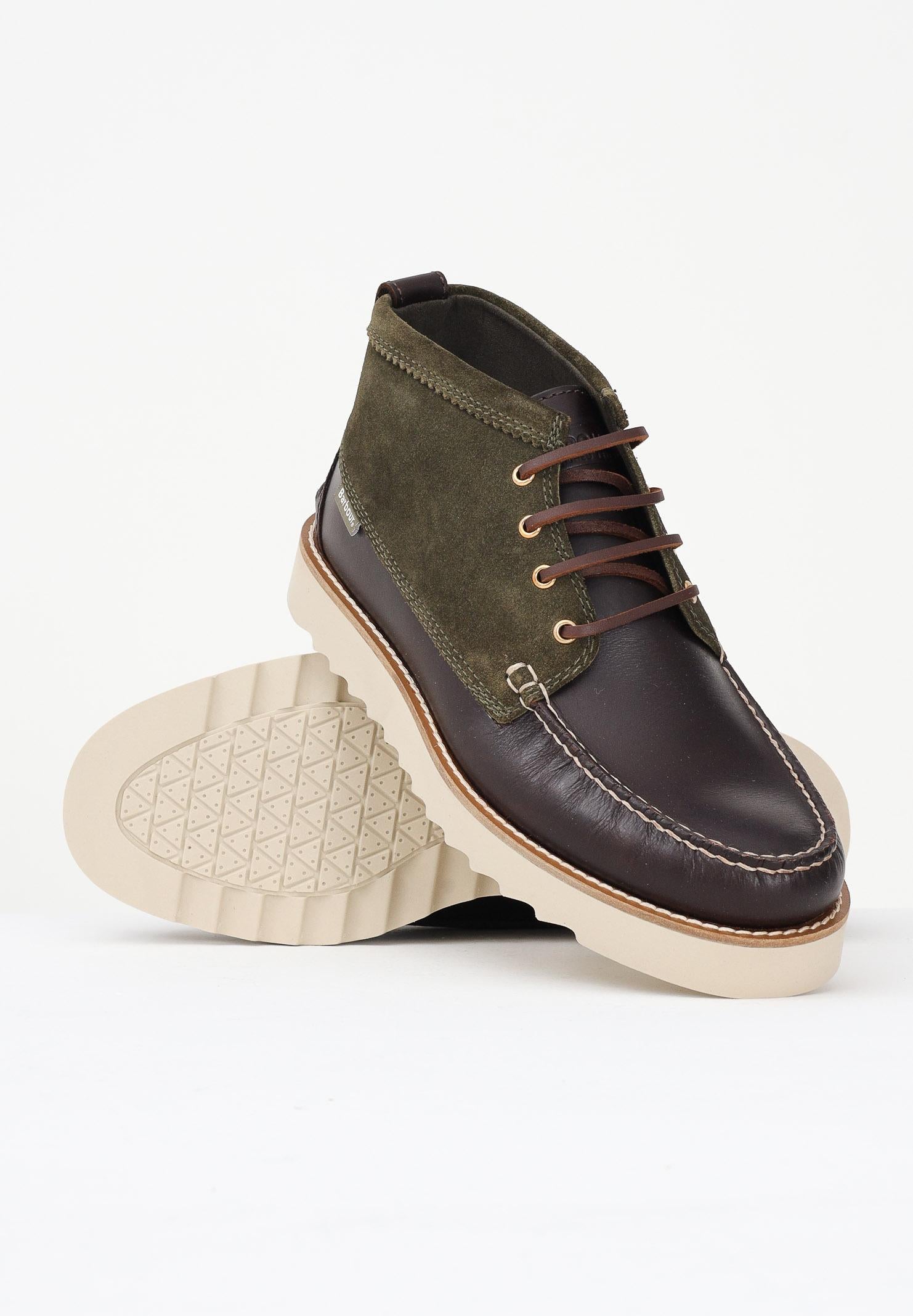 BARBOUR Scarpe Hadston marroni e verdi da uomo 252MMFO0822 OL32 BARBOUR 