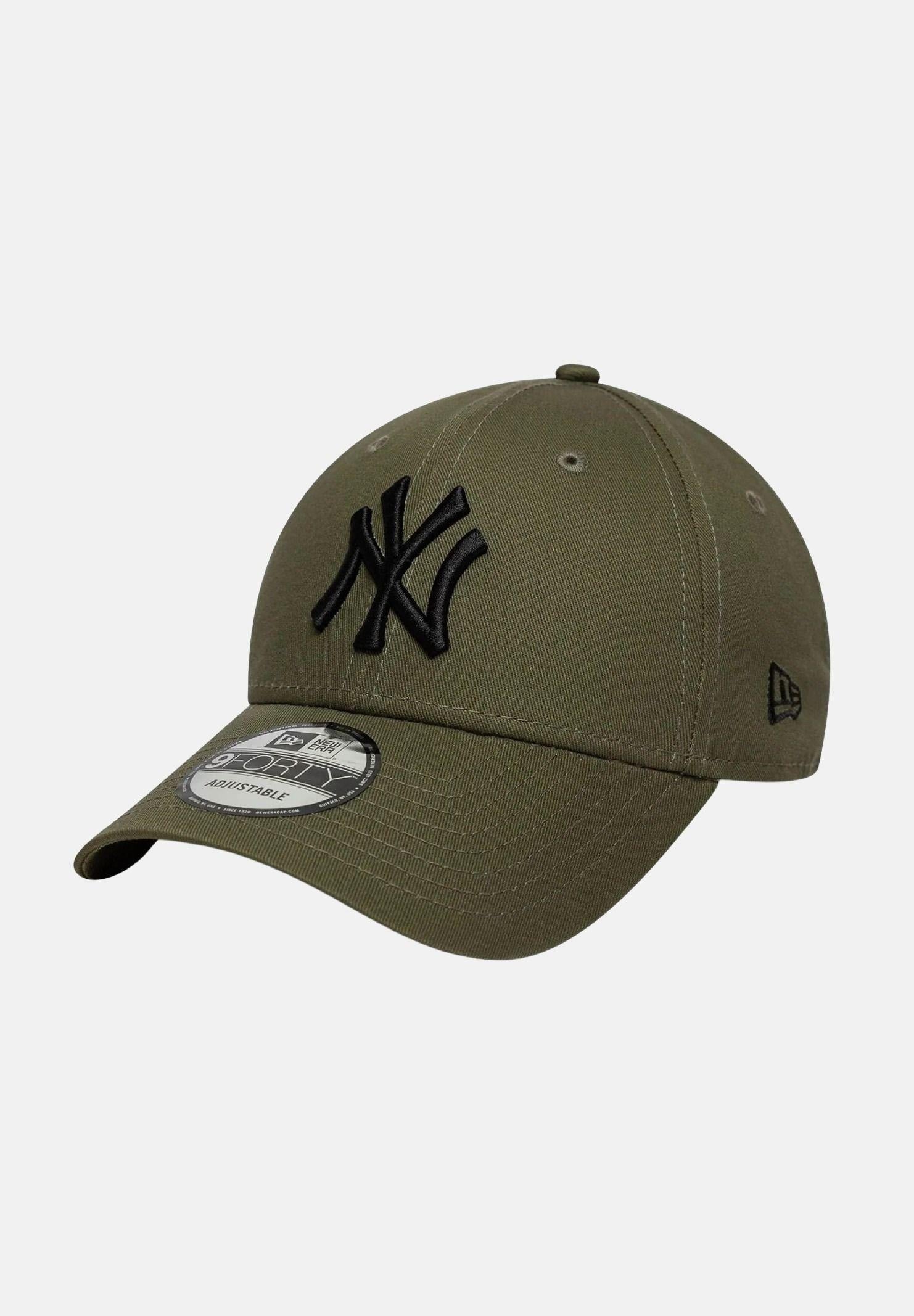 NEW ERA Cappello con visiera 9FORTY New York Yankees MLB League Essential verde oliva per uomo e donna 60771708 . NEW ERA 