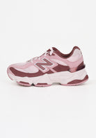 NEW BALANCE Sneakers 9060 LACE rosa e bordeaux da bambina PC9060EP  NEW BALANCE 