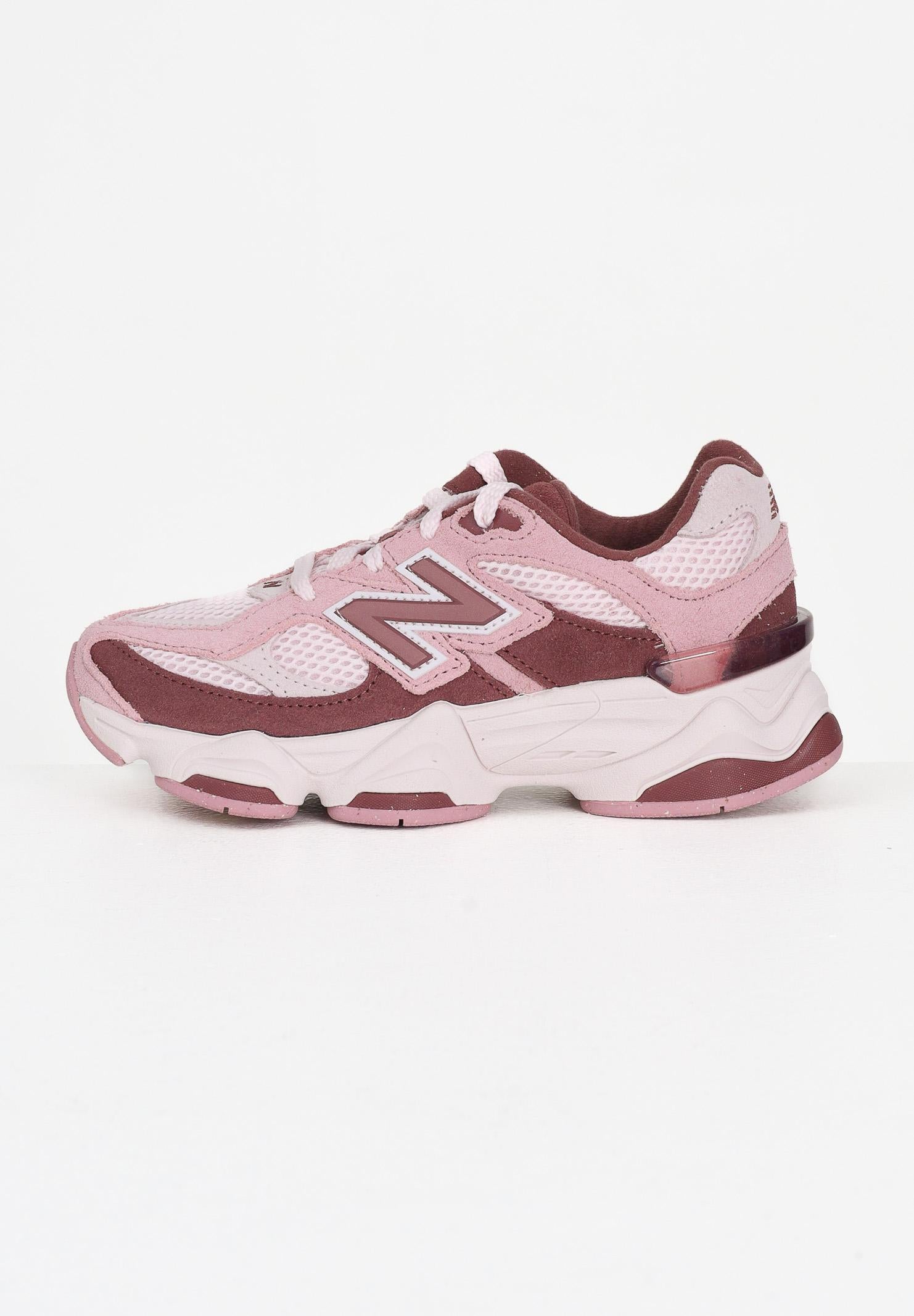 NEW BALANCE Sneakers 9060 LACE rosa e bordeaux da bambina PC9060EP  NEW BALANCE 