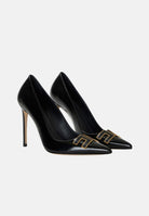 ELISABETTA FRANCHI Decollete nere da donna con dettaglio logo SA14B61E2 110 ELISABETTA FRANCHI 