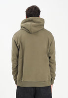 MARKET Felpa con cappuccio verde militare da uomo caratterizzata da stampa di orsetti F5MKMAHS019 949 MarKET 