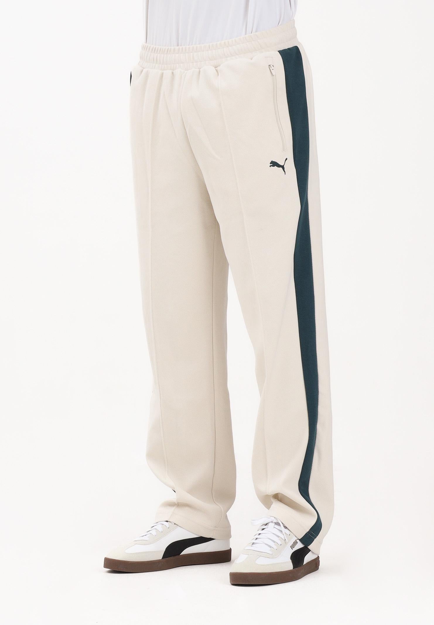PUMA Pantalone sportivo T7 panna da uomo 632995 87 PUMA 